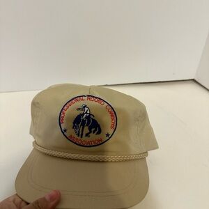 Vintage Beige Rodeo Association Cap